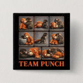Badge Carré 5 Cm Punch Bébé Singe (Devant)