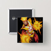 Badge Carré 5 Cm Punch de Firestorm (Devant & derrière)