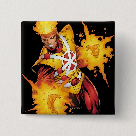 Badge Carré 5 Cm Punch de Firestorm (Devant)