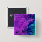 Badge Carré 5 Cm Purple et Blue Digital Smoke (Devant & derrière)