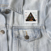 Badge Carré 5 Cm Pyramide alimentaire (En situation)