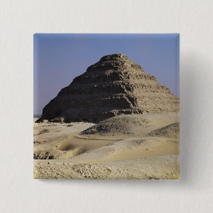 Badge Carré 5 Cm Pyramide d'étape du Roi Djoser Old Kingdom