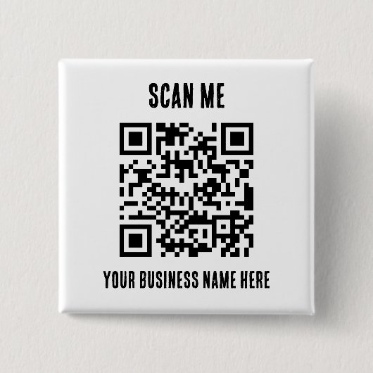 Badge Carré 5 Cm QR Code Entreprise Promotion (Devant)