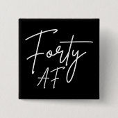 Badge Carré 5 Cm Quarty AF I - Cadeau d'anniversaire (Devant)