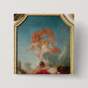 Badge Carré 5 Cm Quatre saisons dans Salle du Conseil - été