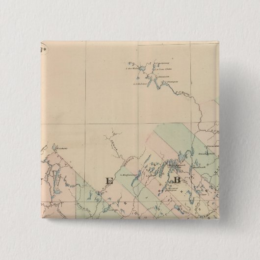 Badge Carré 5 Cm Québec (Devant)