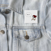 Badge Carré 5 Cm Quelle grippe ? (En situation)