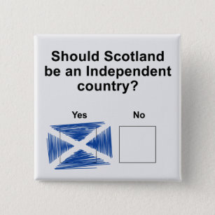 Badge Carré 5 Cm Question écossaise de référendum de l'indépendance