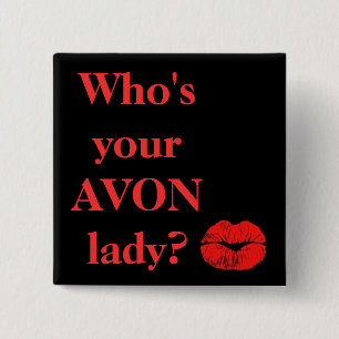 Badge Carré 5 Cm Qui est votre Madame d'AVON ?