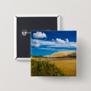 Badge Carré 5 Cm Quicksand stream près de 90-Mile Beach, Nouvelle-Z