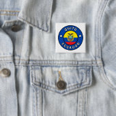 Badge Carré 5 Cm Quito Équateur (En situation)