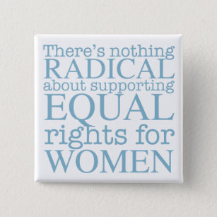 Badge Carré 5 Cm Radical Women Quote Feminist