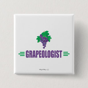 Badge Carré 5 Cm Raisins amusants