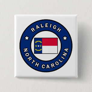Badge Carré 5 Cm Raleigh Caroline du Nord
