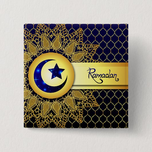 Badge Carré 5 Cm Ramadan Al Adha et Fitr (Devant)