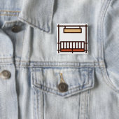 Badge Carré 5 Cm ranch (En situation)