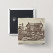 Badge Carré 5 Cm Ranches, Poplar, Cal (Devant & derrière)