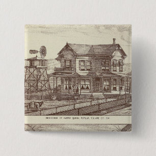 Badge Carré 5 Cm Ranches, Poplar, Cal