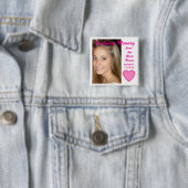 Badge Carré 5 Cm Rappelez-vous Jenni (En situation)