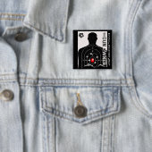 Badge Carré 5 Cm Rational Registered and Ready Gun Owner (En situation)