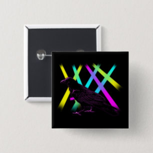 Badge Carré 5 Cm Rave-n