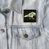 Badge Carré 5 Cm Raven (En situation)