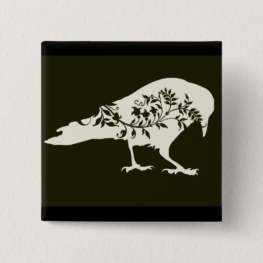 Badge Carré 5 Cm Raven (Devant)