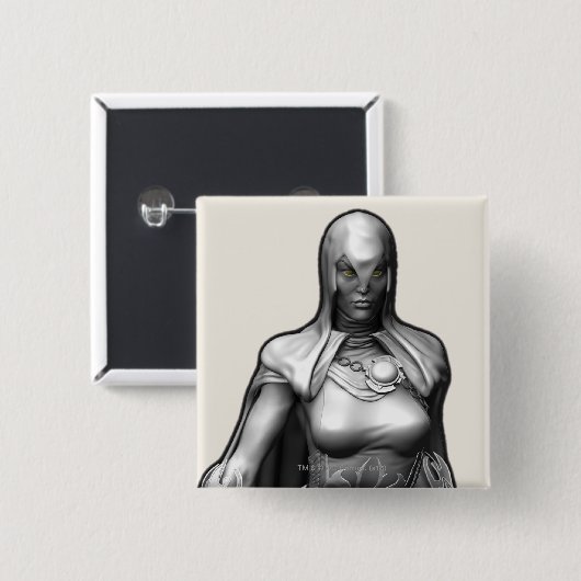 Badge Carré 5 Cm Raven (Devant & derrière)