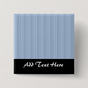 Badge Carré 5 Cm Rayures Bleu Bébé Motif Rayures Verticales