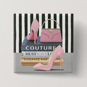 Badge Carré 5 Cm Rayures de couture d'Apple sauvage   - chaussures