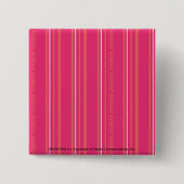 Badge Carré 5 Cm Rayures minces magenta (Devant)