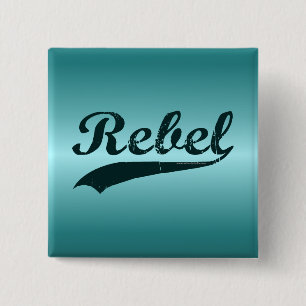 Badge Carré 5 Cm Rebelle