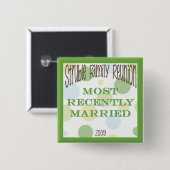 Badge Carré 5 Cm recentwed (Devant & derrière)