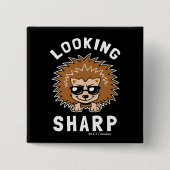 Badge Carré 5 Cm Recherche nette (Devant)