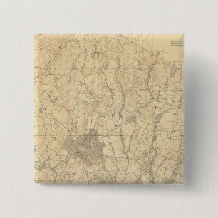 Badge Carré 5 Cm Red Sandstone, New Jersey 3