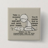 Badge Carré 5 Cm Réflect (Devant)