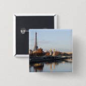 Badge Carré 5 Cm Réflexion (Devant & derrière)