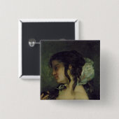 Badge Carré 5 Cm Réflexion, c.1864-66 (Devant & derrière)