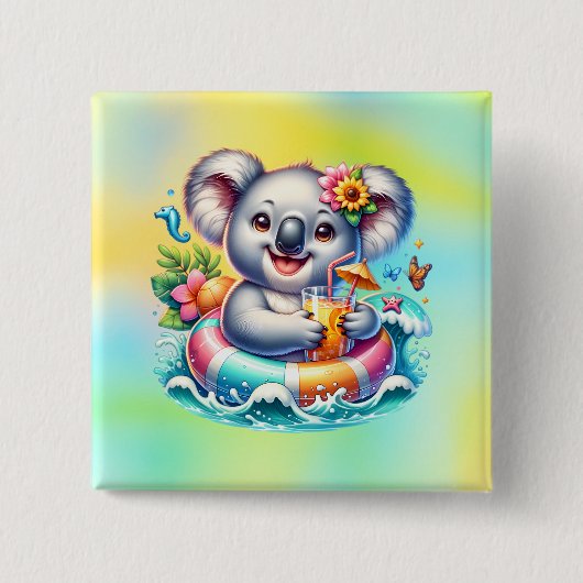 Badge Carré 5 Cm Refroidisseur (Devant)