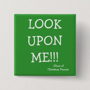 Badge Carré 5 Cm Regardez - la série de grippe-sou