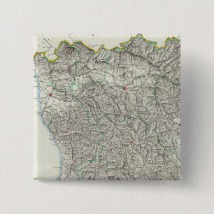 Badge Carré 5 Cm Région de Toscane Italie