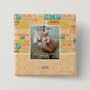 Badge Carré 5 Cm Règle #231 de Kitteh