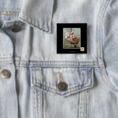 Badge Carré 5 Cm Règle de Kitteh #231 (En situation)