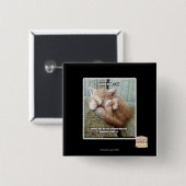 Badge Carré 5 Cm Règle de Kitteh #231 (Devant & derrière)