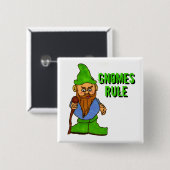 Badge Carré 5 Cm Règle Gnomes (Devant & derrière)