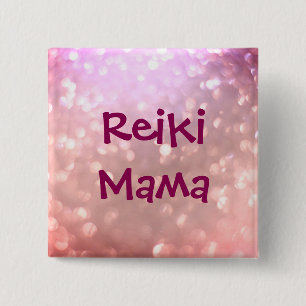Badge Carré 5 Cm Reiki Mama