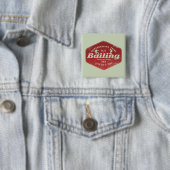 Badge Carré 5 Cm Remise à l'eau (En situation)