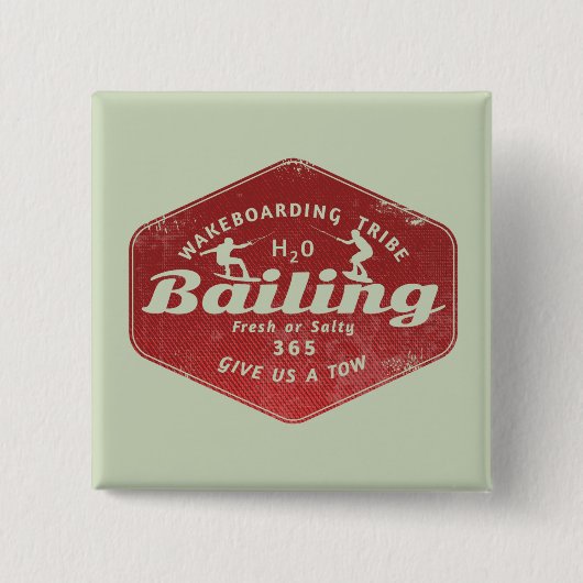Badge Carré 5 Cm Remise à l'eau (Devant)