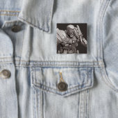 Badge Carré 5 Cm Remplacement d'un trait de mort (En situation)