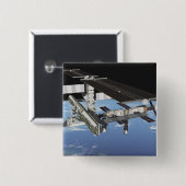 Badge Carré 5 Cm Rendu de l'artiste (Devant & derrière)